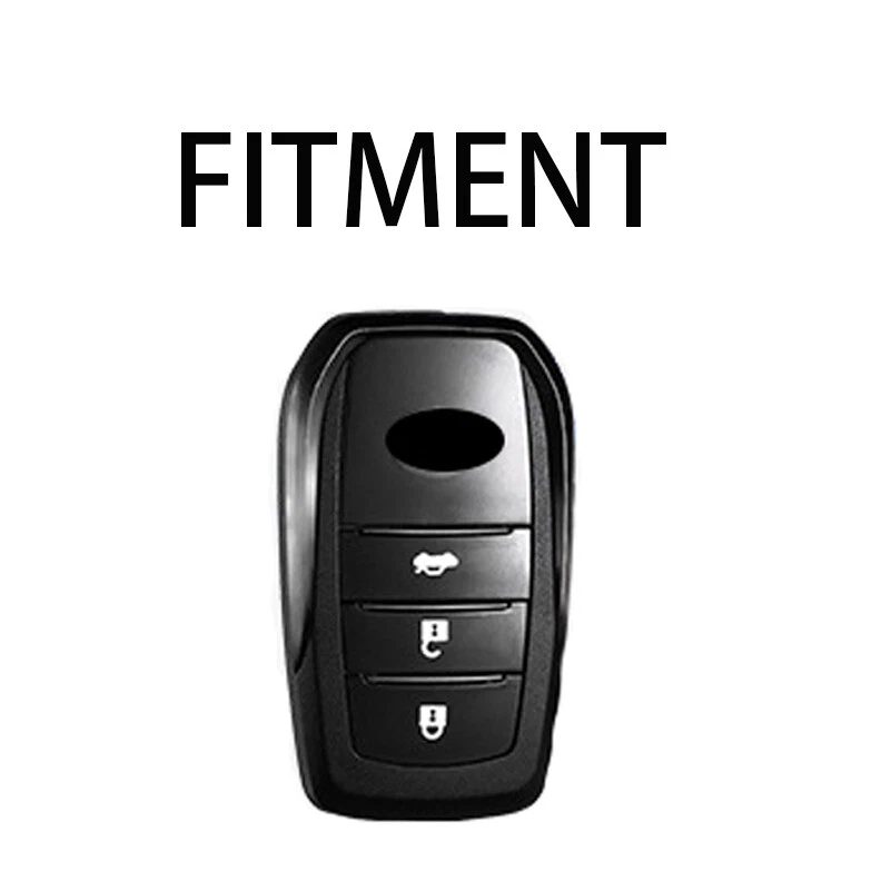 Para Toyota RAV4 Highlander Fortuner Corolla Aleación de Zinc Mando a Distancia Llave Estuche Cubierta Llavero Foto 2 de 4