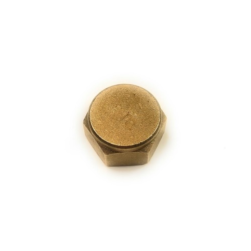 Tapa Stop End 3/8" BSP tapa blanqueadora latón se adapta al hilo de 15 mm - Imagen 2 de 2