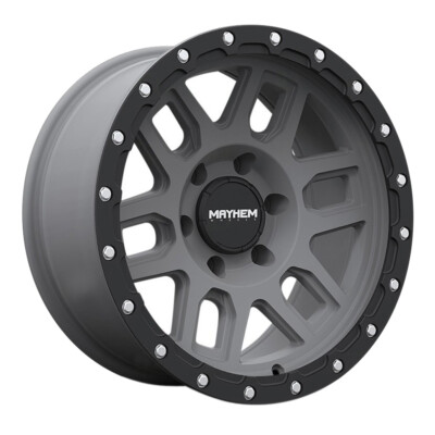 MAYHEM 8304 Delta 20X9 8X170 ET-12 Matte Gunmetal w/Matte Black Lip (Qty of 1)