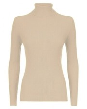 Womens Long Sleeves Ribbed Polo Neck Top Ladies Turtle Winter Shirt UK 8-26