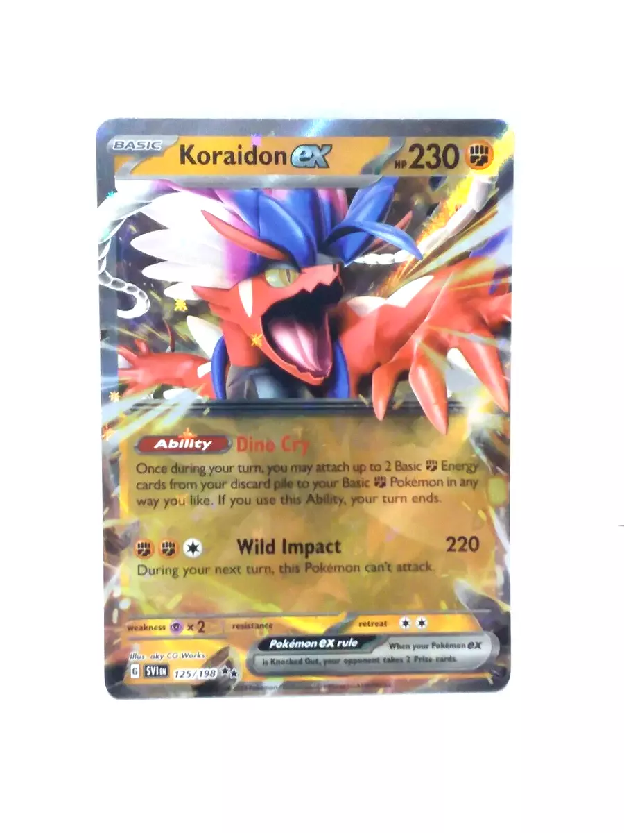 Pokemon TCG Koraidon EX 125/198 - Scarlet & Violet Rare Holo