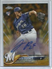 Jacob Barnes 2018 Topps Chrome Gold Refractor Autograph Rookie #29/50