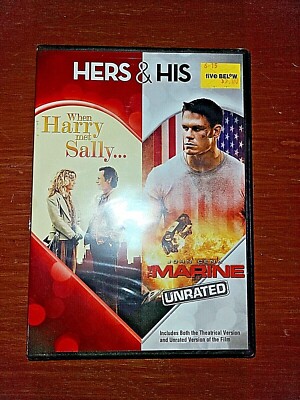 Hers  His: When Harry Met Sally/Marine (DVD, 2013, Unrated) Brand New Sealed