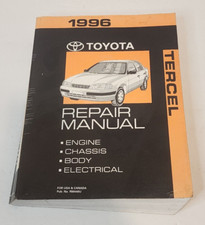 1996 Toyota Tercel OEM Service Repair Manual Factory OEM Service Information