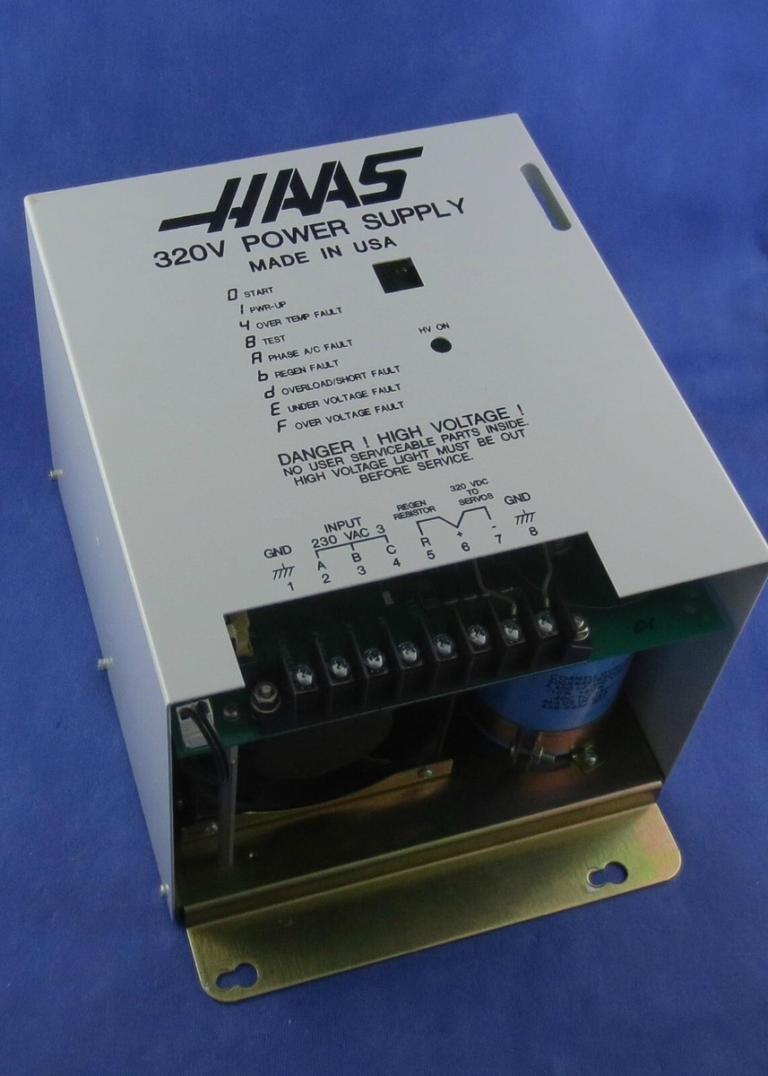 REPAIR/EXCHANGE SERVICE*** HAAS 93-69-2000 320V, 5HP POWER SUPPLY
