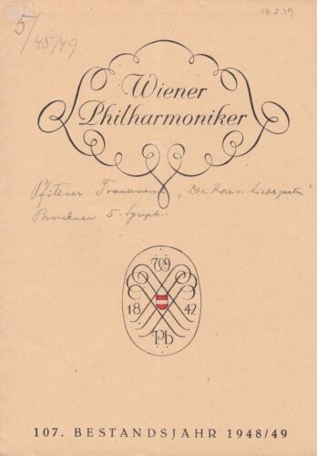Wilhelm FURTWÄNGLER - PFITZNER present Vienna Philharmonic Orchestra 13.2.1949