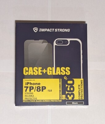 Impact Strong IPhone 7/8 Plus Case And Tempered Glass