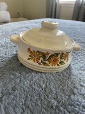 Vintage Capri Bake Serve N Store Server Stoneware Individual Casserole Floral