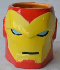 NEW DISNEY STORE IRON MAN Sculpted Ceramic Coffee Mug Cup Marvel RARE HTF NIB