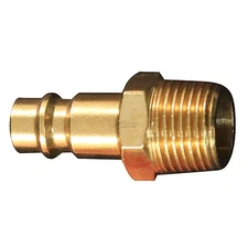 (1/10) Milton 762 3/8" MNPT "V" Style HI-FLOW Brass Plug. High Quality, Free S&H