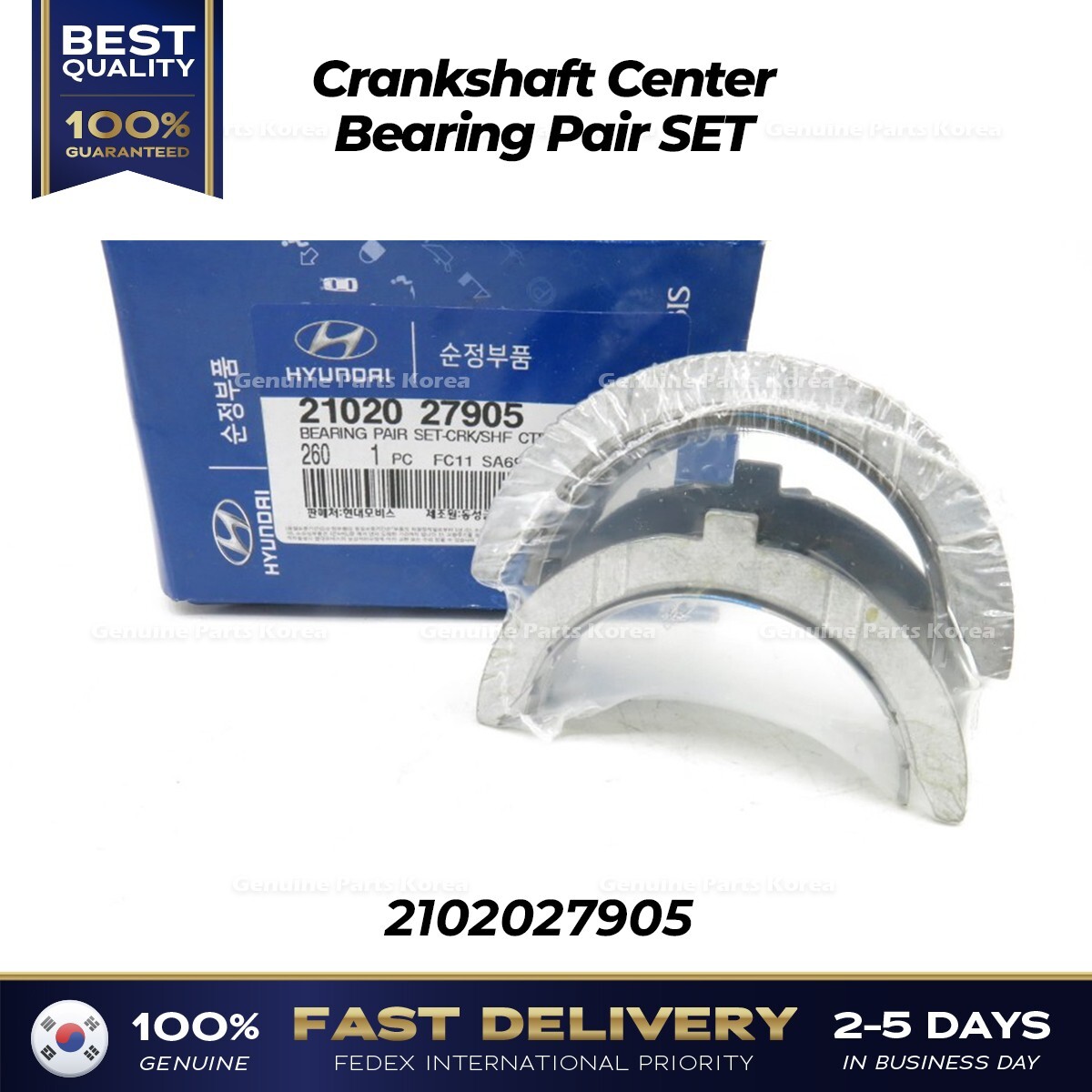 ⭐Genuine⭐ Crankshaft Center Bearing Pair SET 2102027905