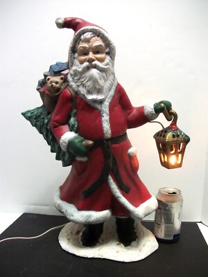 Ceramic Lighted Old World Santa LARGE 19