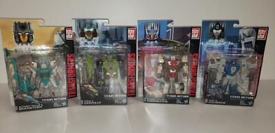 Transformers Titans Return Deluxe Autobot HeadMasters Set MOSC BrainStorm+