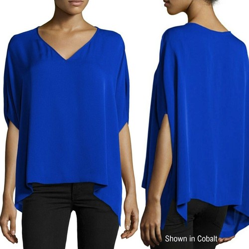 DIANE VON FURSTENBERG M Silk Jersey Black Diamond Vine Adria Top NWT $298 - Picture 10 of 13