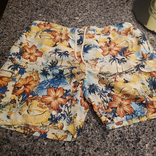 Board Shorts Swim Trunks Hawaiian Size 