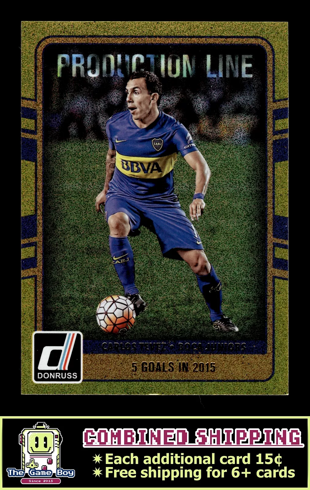 Carlos Tevez trading card