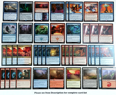 mtg RED BLUE DECK Magic the Gathering rare 60 cards AMON kefnet