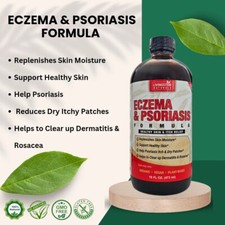 Eczema  Psoriasis Formula By Livingston Natural Herbal Labs, Plant-Based 16oz.
