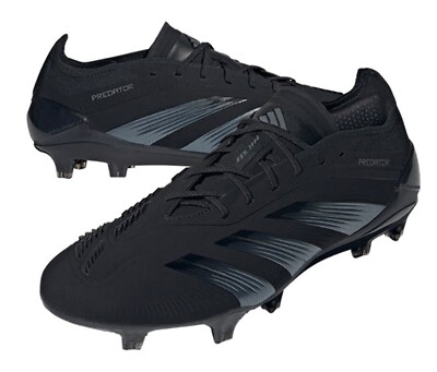 新品箱入【✴︎PredatorPRO✴︎サッカーシューズ】26cm✴︎黒 Adidas Men PREDATOR ELITE L FG Cleats Black Football Soccer Boot