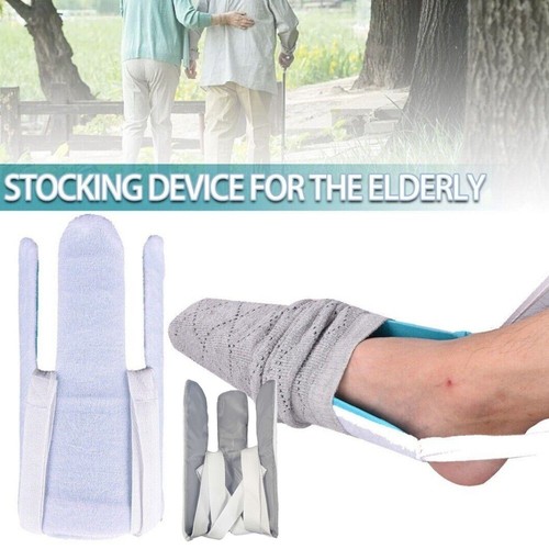 Flexible Sock Aid Kit Pulling Assist Device for Putting On Socks