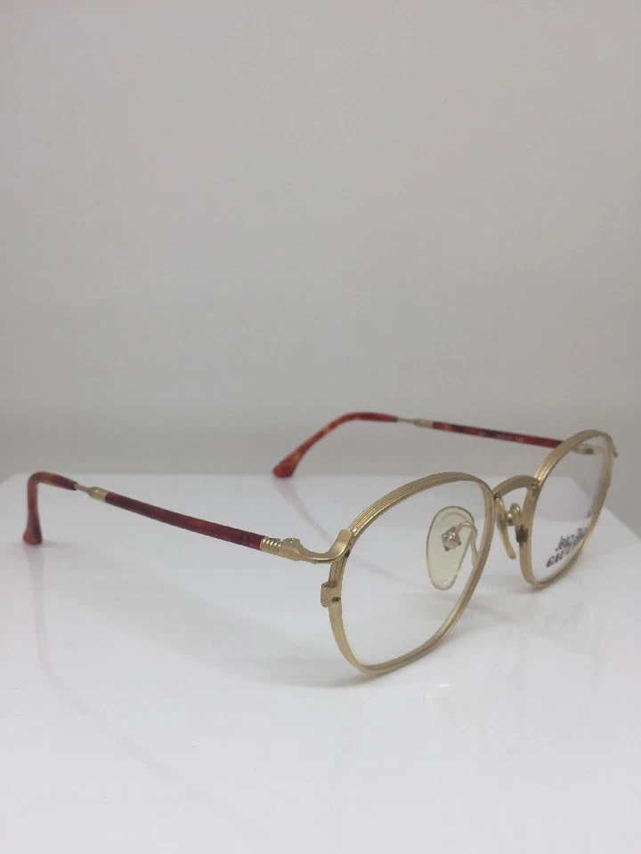 Gafas vintage Jean Paul Gaultier JPG 55-1271 doradas y rojas Japón años 90 Foto 4 de 4