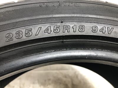 1] Yokohama YK740 GTX P235/45R18 235 45 18 Tire 8.75-9.75/32 | eBay