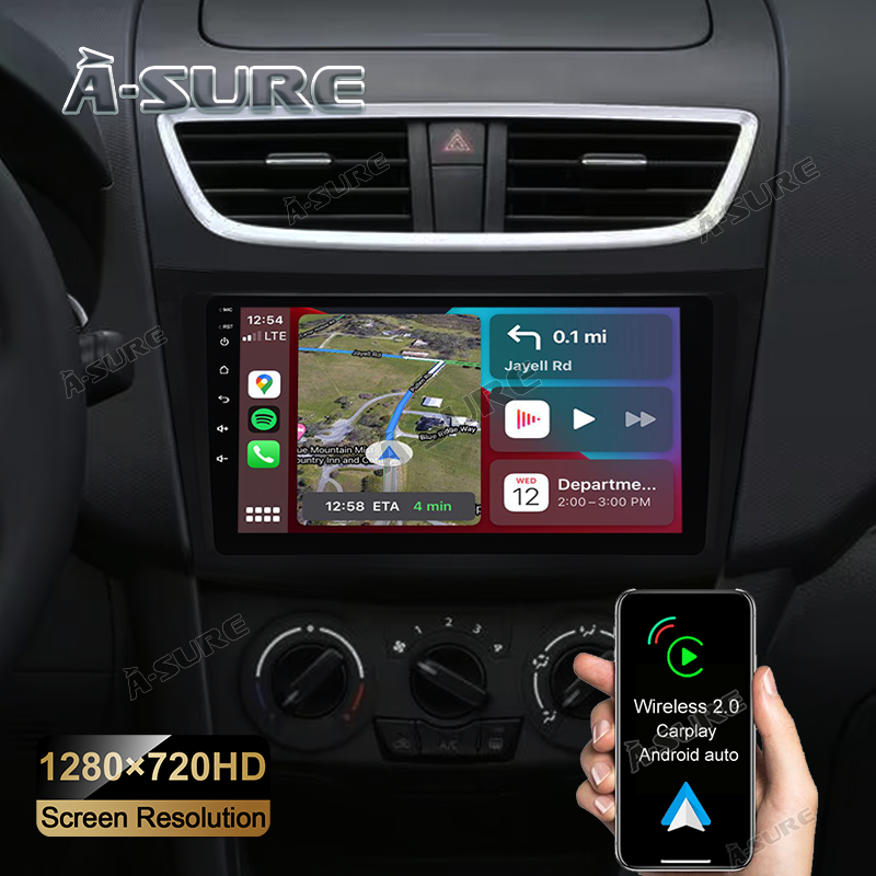 Autoradio Android 14 9 Pollici Per Suzuki SX4 2006-2013 - CarPlay E Telecamera Posteriore