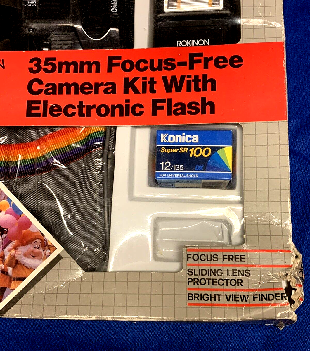 ROKINON 35 HFK CAMCOLOR 35mm Focus Free Camera Kit W/Flash