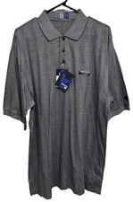 MICHELOB LIGHT Men Navy Short Sleeve Golf Polo Shirt L Descente Spirit NEW TAG