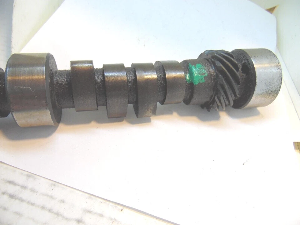 Árbol de levas CWC EP1 bloque pequeño Chevy sólido plano 242/244 NARANJA VERDE BLANCO Foto 2 de 4