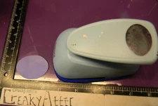 OVAL 1 1/2 X 2 INCH PAPER PUNCH MARVY UCHIDA CREAKYATTIC