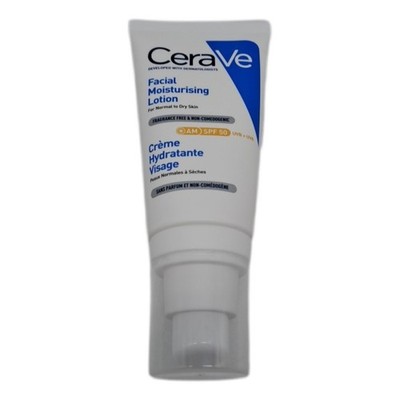 CeraVe Feuchtigkeitscreme für das Gesicht mit LSF 50, Creme für trockene bis seh