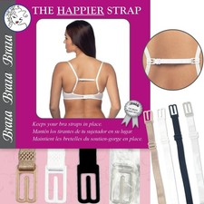 Braza The Happier Strap Adjustable Anti-Slip Women Bra Strap Holder, 4 Straps