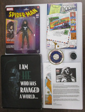 MARVEL UNLIMITED LEGENDS SPIDER-WOMAN FIGURE FANTASTIC FOUR COMIC PIN PATCH KIT