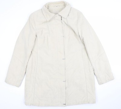 Klass Collection Damen Mantel beige mittellang gefüttert Polyester M