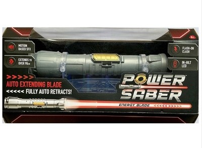 Power Sabre Energy Blade automatisch ausziehbar 30'' LED Lichtschwert rot - BRANDNEU