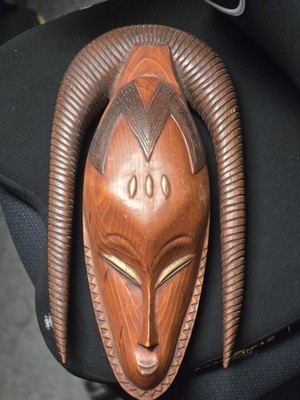 Myene Tribe Handcrafted African Mask Wooden Hanging