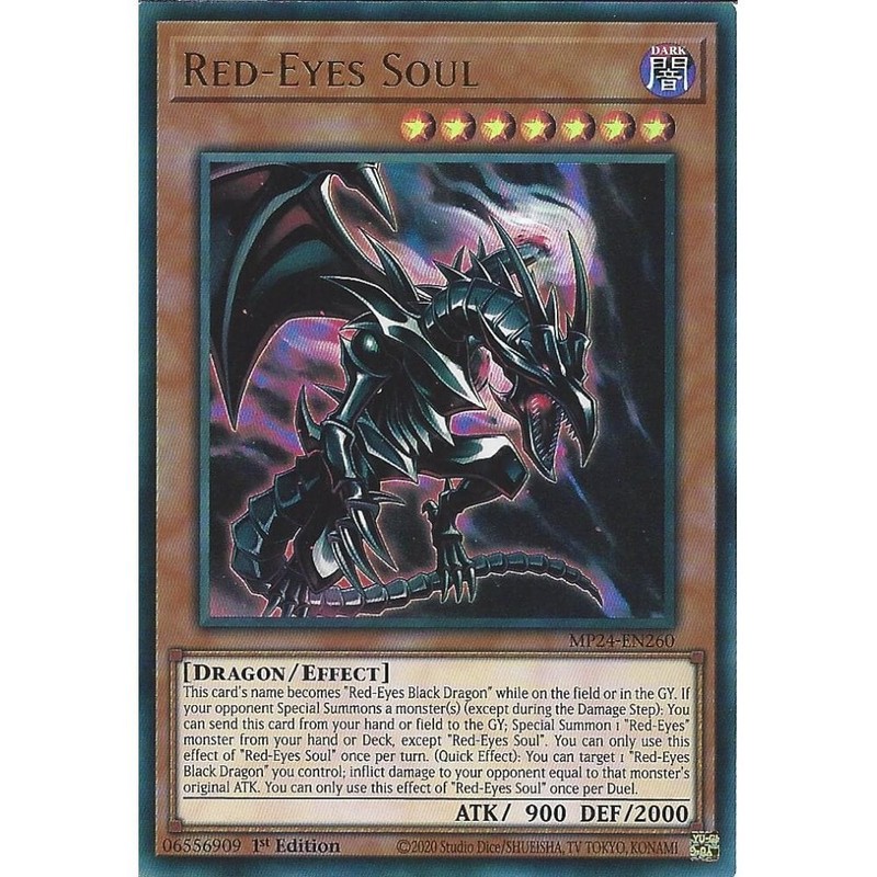 MP24-EN260 Red-Eyes Soul : Ultra Rare Card : 1st Edition : YuGiOh TCG