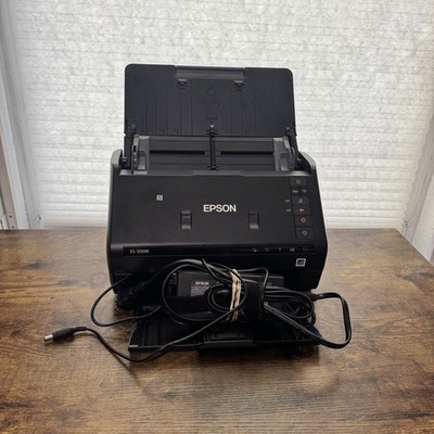 Epson WorkForce ES-500W Wireless Duplex Document Scanner J381B W/ Power Cord