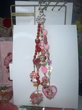 Strawberry Shortcake Journal Tassel | Beaded Spine Charm Accessory