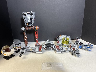 LEGO Star Wars 75176 75202 Crait Mandalorian Grogu AT-ST Grab Lot Excellent Cond