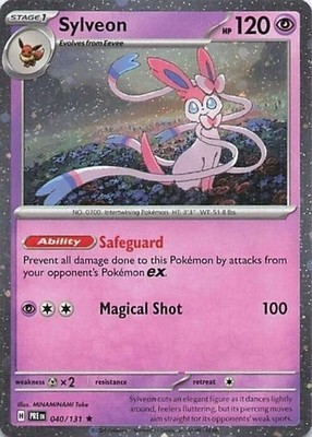 1x Sylveon - 040/131 - Rare - Cosmos Holo NM-Mint Pokemon SV08.5 - Prismatic Evo