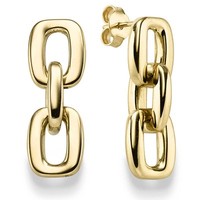 Paar Ohrringe OhrhäNger 27X9,3Mm Ohrschmuck Aus 585 Gold Gelbgold GläNzend