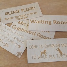 Letrero de madera rústico personalizado placa hecha a medida pared puerta colgante idea de regalo