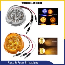 2/4PCS Watermelon Light Marker Clearance Turn Lamp Signal w/Base Universal Set