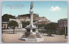 Christopher Columbus Statue San Juan PR Divided Back Postcard