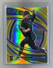 2020 PANINI SELECT LOGAN WEBB GOLD /10 #125 RC ROOKIE ROOKIE