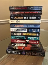 Jack Higgins Harry Patterson 12 Book Set Lot Sheba Valhalla Sinos Solo Storm ETC