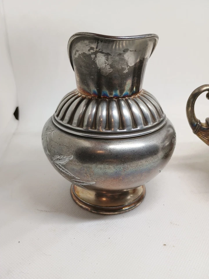 Quad James W. Tufts. Placa creamer e gravura de aro com contas de açúcar, conjunto Boston - Imagem 3 de 4