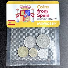Spain Coin Lot 5 Unique Random Coins for Collection